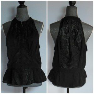 ISO Katherine Pierce Bebe Sleeveless Lace Blouse